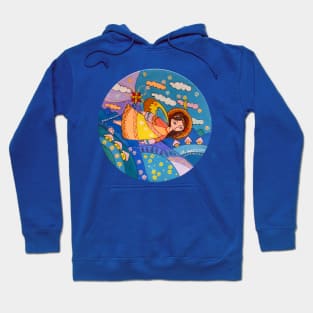 Angel flying above the mountains Hoodie